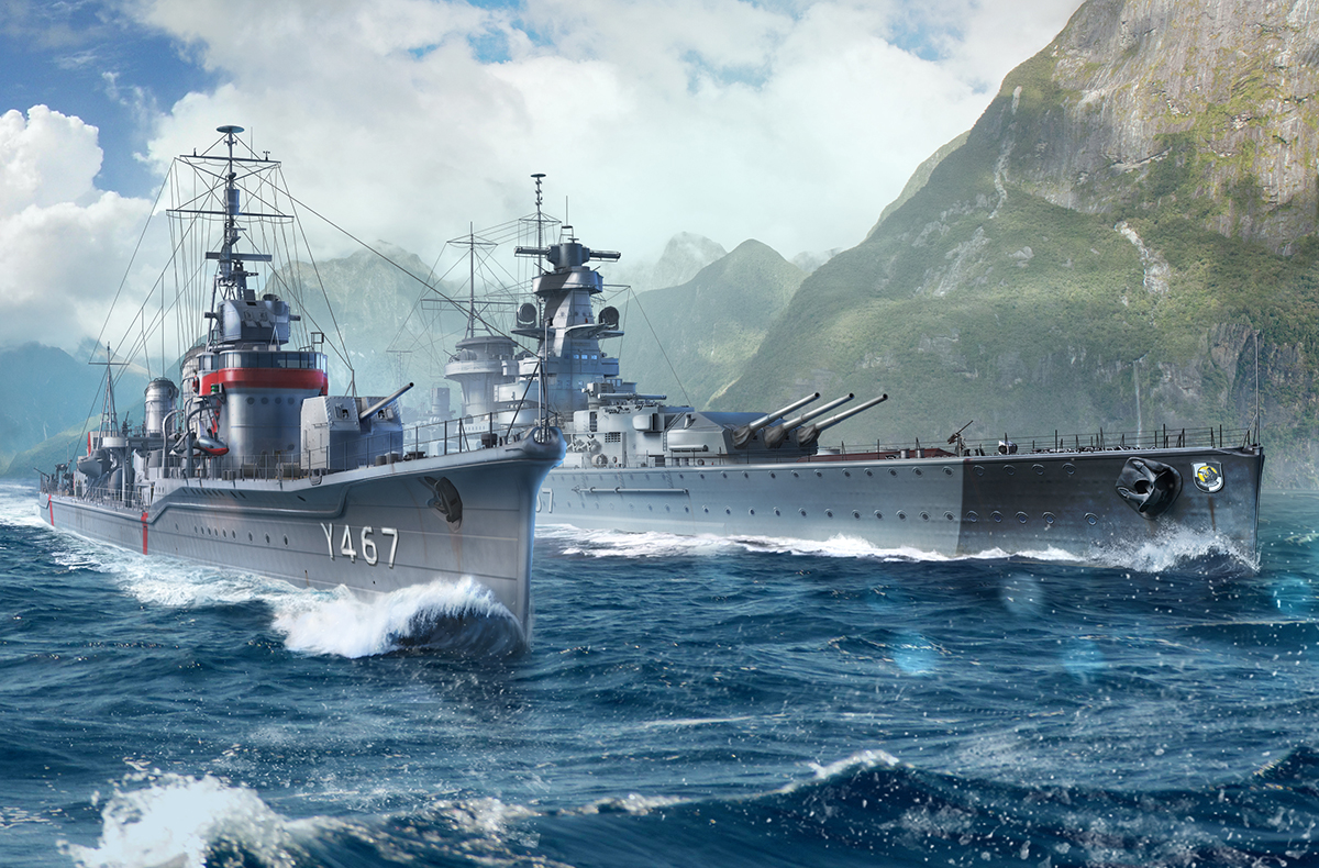 World of Warships」にアニメ「ハイスクール・フリート」艦艇のキー
