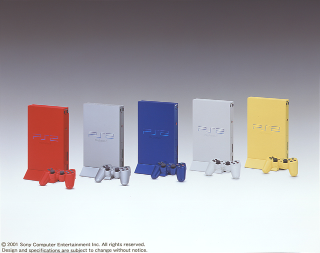 SCEI、PS2累計生産出荷2,000万台を達成 全5色の記念特別限定