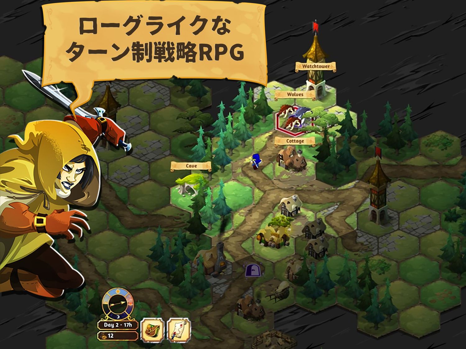 拡大画像 ローグライク ターン制戦略rpg クラウンテイカーズ 配信開始 3 13 Game Watch