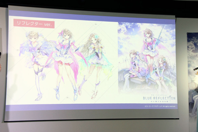 拡大画像 岸田メル氏が制服のこだわりを語った Blue Reflection 幻に舞う少女の剣 発表会 12 17 Game Watch