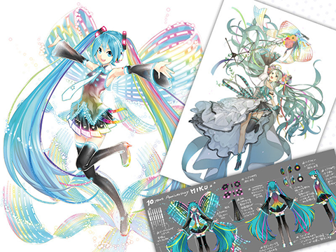 初音ミク 10周年を記念したメインビジュアルがフィギュアに Game Watch