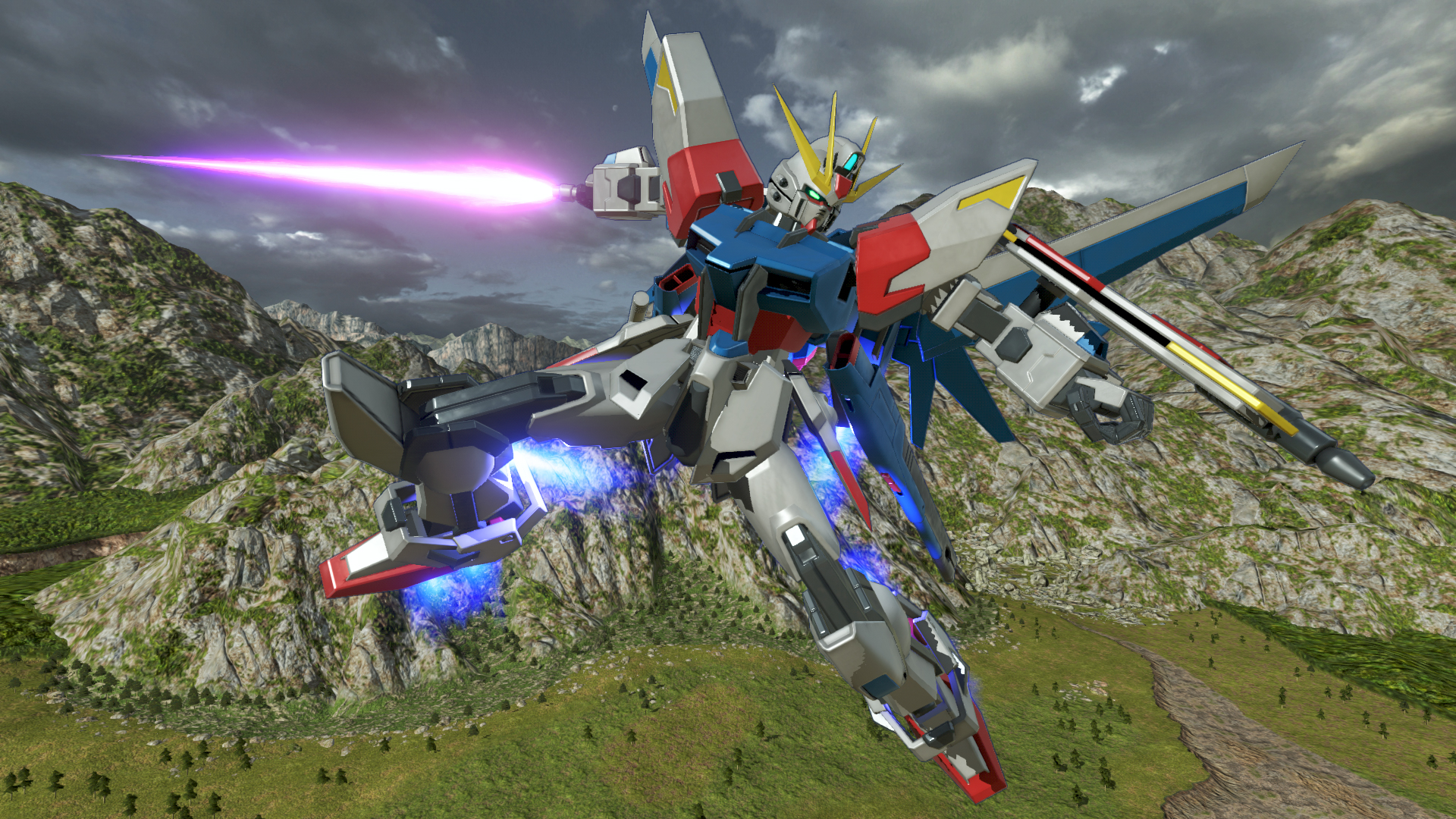 拡大画像 Gundam Versus に ビルドストライクガンダム フルパッケージ と ファルシア の参戦が決定 3 10 Game Watch