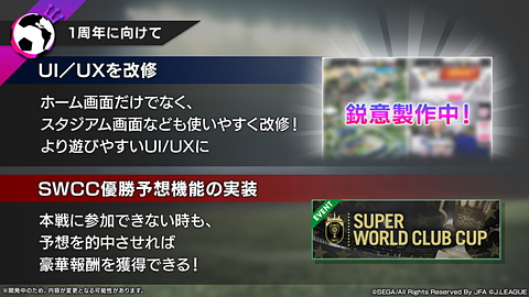 サカつく Rtw 1周年に向けてアップデート最新情報などを発表 Game Watch
