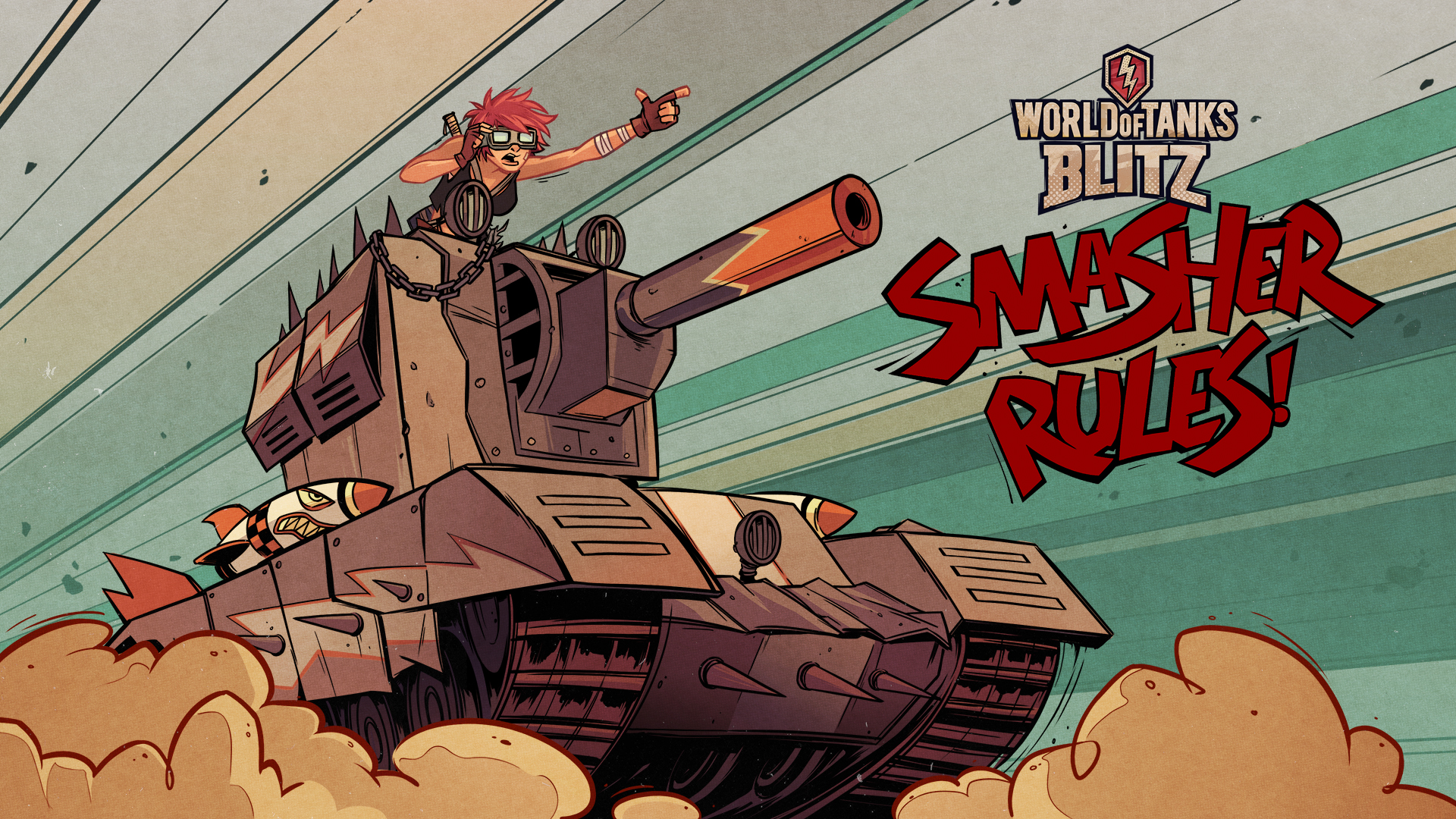 拡大画像 コミックス Tank Girl を描いたbrett Parson氏がデザインした戦車が Wot Blitz に登場 1 6 Game Watch