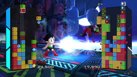 鉄腕アトムなどヒーロー達がパズルで格闘 Switch用 クリスタルクライシス 発売決定 Game Watch