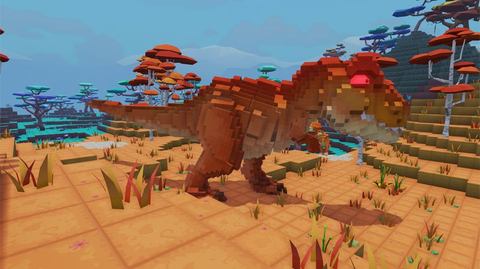 恐竜が闊歩するブロックの世界でサバイバル体験 Ps4 Switch用 Pixark 本日発売 Game Watch