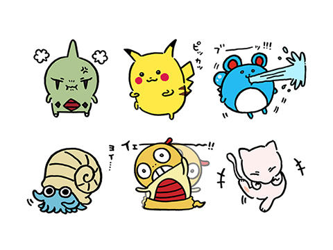 ポケモンのゆるかわいいlineスタンプ 24じかんポケモンちゅう 発売 Game Watch