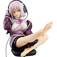 足を伸ばした煽情的なポーズで立体化 メガハウス フィギュア Gridmanギャルズ Ssss Gridman 新条アカネ を発売 Game Watch