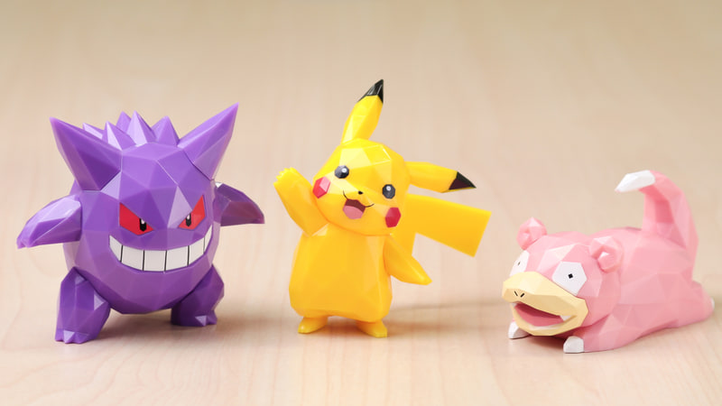 拡大画像 イーブイと6種のポケモン達がポリゴン風フィギュアで登場 6 6 Game Watch