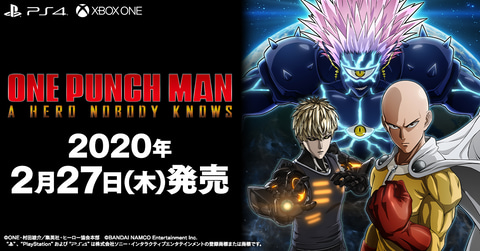 Ps4 Xbox One用 One Punch Man A Hero Nobody Knows の発売日が年2月27日に決定 Game Watch