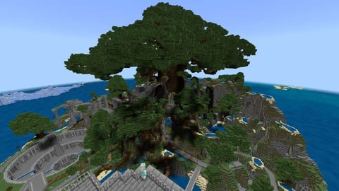 Minecraft ゲーム内ストアに 巨大樹のある島 Giant Tree が登場
