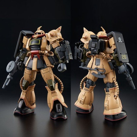 砂漠戦仕様のザクが戦場を駆ける Hg 1 144 ザク デザートタイプ の予約受付が開始 Game Watch