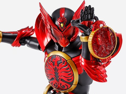 プロミネンスドロップを再現可能 S H Figuarts真骨彫製法 仮面ライダーオーズ より タジャドルコンボを再現したアクションフィギュアが登場 Game Watch