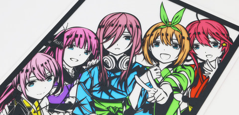 Tvアニメ 五等分の花嫁 の五つ子たちがカラー切り絵に Game Watch