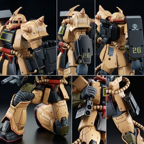 砂漠戦仕様のカラーパターンを再現 ガンダム The Origin Msd より ガンプラ Hg 1 144 ザク デザートタイプ 2次受注開始 Game Watch