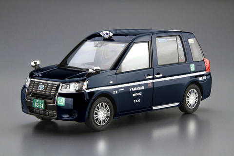 濃紺色の Jpn Taxi をプラモデル化 1 24 トヨタ Ntp10 Jpnタクシー 17 チェッカーキャブ仕様 発売決定 Game Watch