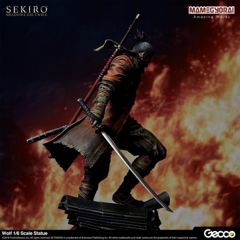 隻腕の狼 戦国に忍ぶ Sekiro より主人公 狼 の大型スタチューが登場 Game Watch