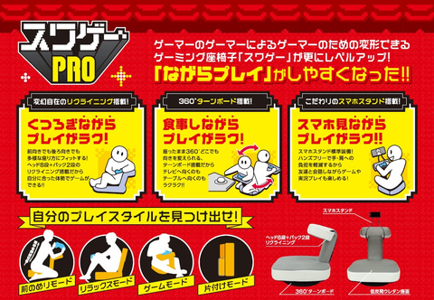 ドン キホーテ 床ゲーマーのために開発したゲーム専用座椅子 スワゲーpro を数量限定販売 Game Watch