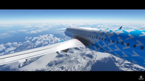 眼下に広がる雪景色 Microsoft Flight Simulator 新トレーラーを公開 Game Watch