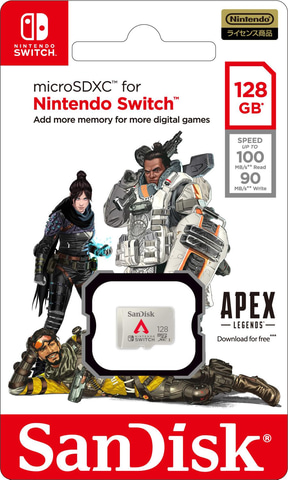 Nintendo Switch版 Apex Legends 配信記念 サンディスクから特製デザインのmicrosdxcカードが発売決定 Game Watch