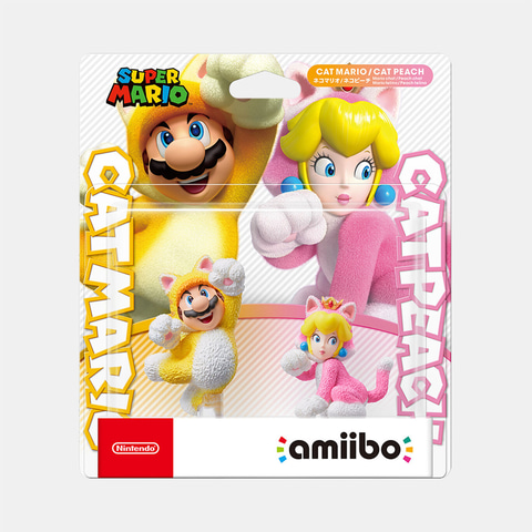 Amiibo ネコマリオ ネコピーチ 本日発売 ネコマリオたちのオリジナルグッズも新登場 Game Watch