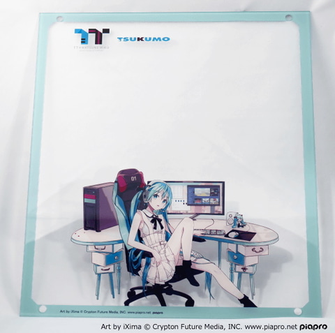 Tsukumo 初音ミク仕様のpcケース用アクリルサイドパネル カスタムスリーブケーブルキットの予約販売を開始 Game Watch