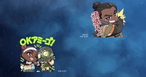 すやすや眠るレイスの絵柄など Apex Legends のlineスタンプが配信開始 Game Watch