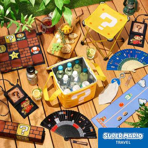 ハテナブロック柄クーラーバッグなどを取り揃えた スーパーマリオ デザインのレジャー関連グッズが登場 Game Watch