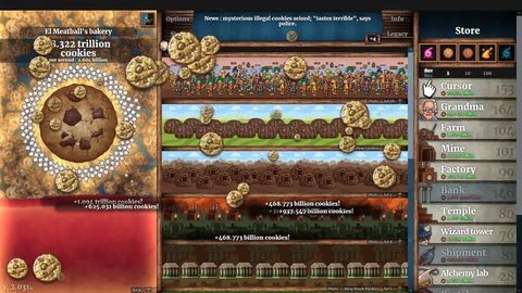 桁と次元を超えたクッキー Steam版 Cookie Clicker 9月2日発売 Game Watch