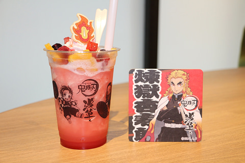 うまい 煉獄さんスムージー遂にお披露目 鬼滅の刃 浅草 コラボイベント フォトレポート第2弾 Game Watch