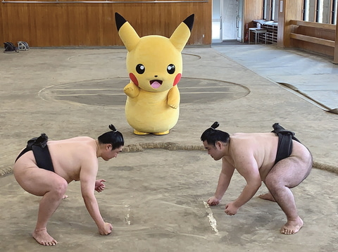 ポケモンと相撲が史上初のコラボ 特別デザインの懸賞旗や化粧まわしが大相撲本場所に登場 Game Watch