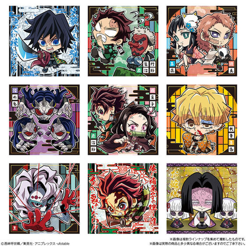 無限列車編 のワンシーンもシールになった にふぉるめーしょん 鬼滅の刃ディフォルメシールウエハース 其ノ五 発売 Game Watch