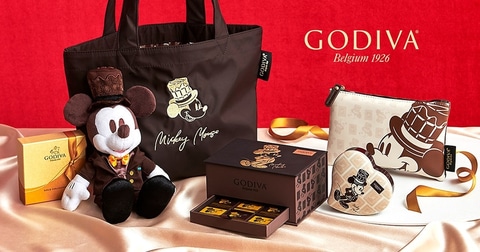 ミッキー チョコレート シックなアイテムもラインナップする ディズニー Godiva が本日10時より発売 Game Watch