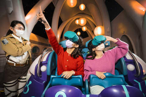 没入度バツグン 復活の 進撃の巨人 Xrライド を体験 Game Watch 没入度バツグン 復活の 進撃の巨人 Xrライド を体験 Game Watch