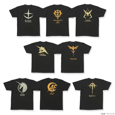 ガンダムシリーズ ゴールドラメプリントtシャツの予約が本日11時より開始 Game Watch