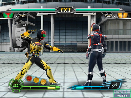 バンダイナムコ Wii Psp 仮面ライダー クライマックスヒーローズ オーズ オーズ最新フォーム サゴーゾ コンボ が早くも登場 Game Watch