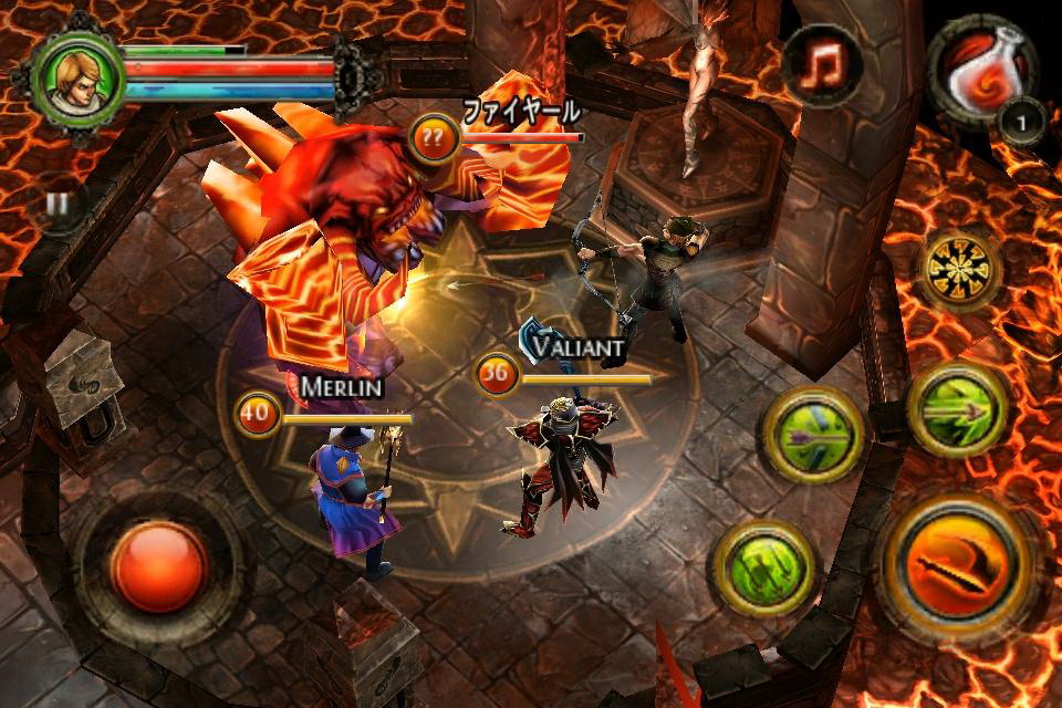 拡大画像 ゲームロフト Iphone Ipod Touch Dark Quest 2 オンラインwi Fi接続で協力 してクエストに挑めるアクションrpg
