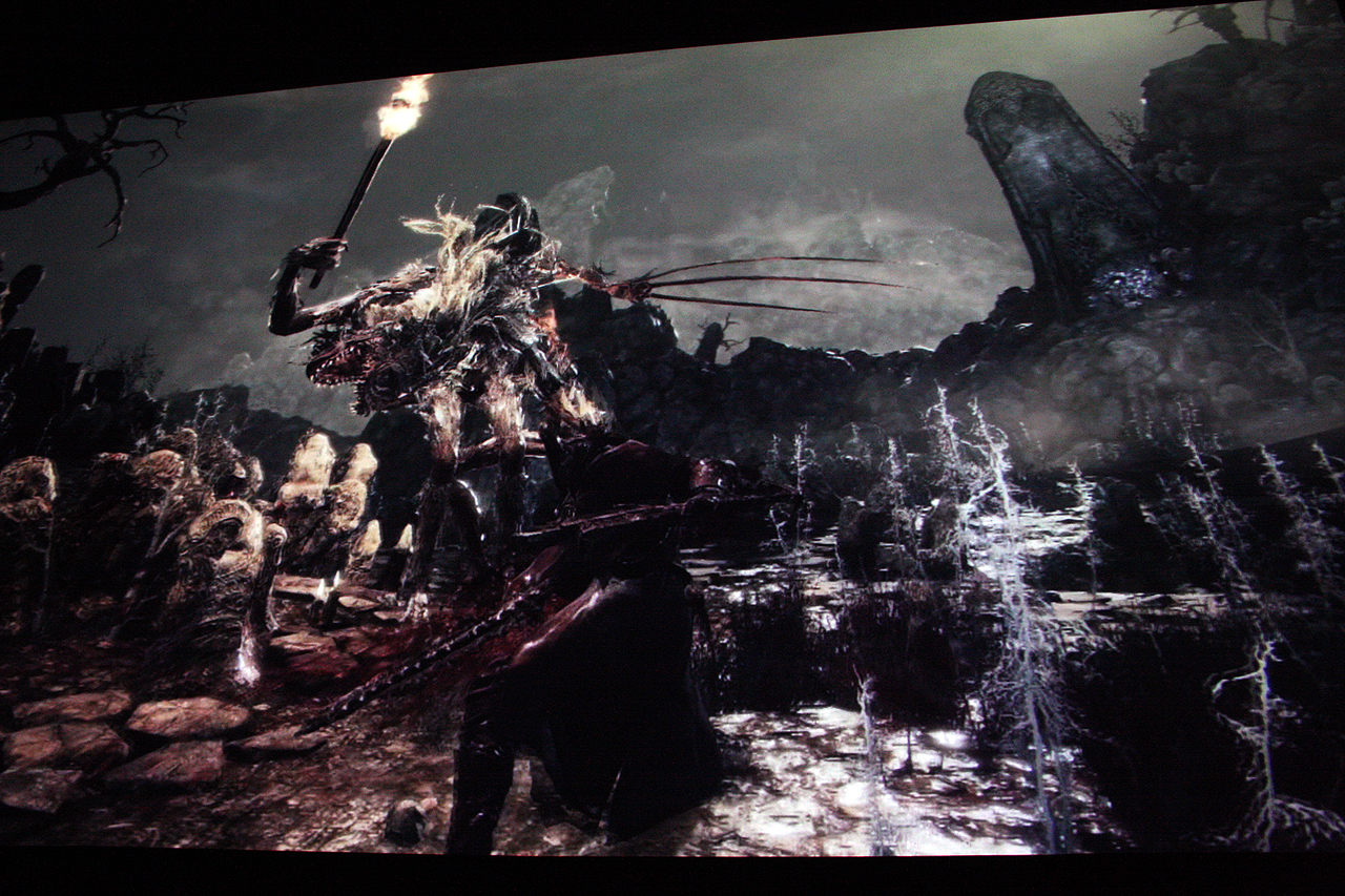 拡大画像 Ps4 Bloodborne 完成 Sce 山際プロデューサーが瞬殺される難易度 16 28 Game Watch