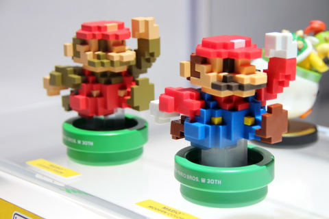 ドット絵立体マリオなど E3 2015で発表されたamiiboを写真で紹介 Game Watch