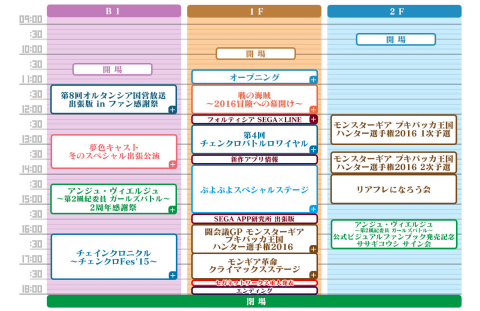 セガネットワークス ファン感謝祭15 タイムテーブルを発表 Game Watch