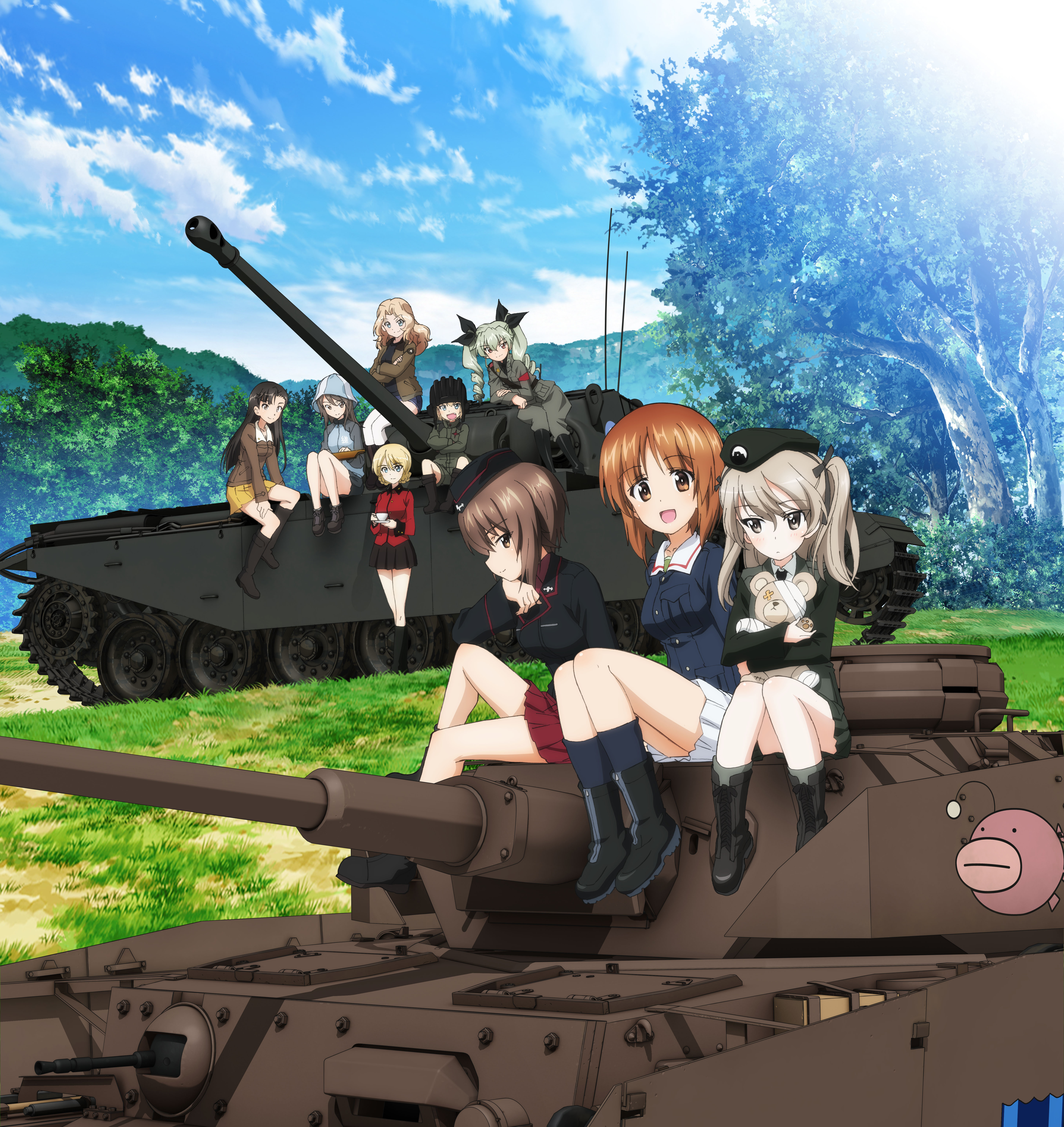 Gup memes. Girls und Panzer танки. Танк Михо Нисидзуми.