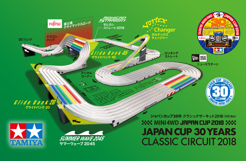 タミヤ、「ミニ四駆ジャパンカップ2018」コースレイアウトを公開