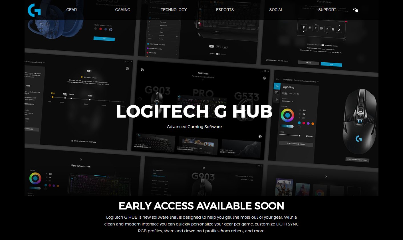 Logitech 新世代のゲーミングソフトウェア Logitech G Hub を正式