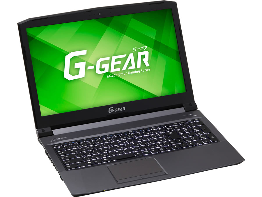 G-GEAR」、Core i7-8750HとGeForce GTX 1050搭載15.6型ゲーミング 