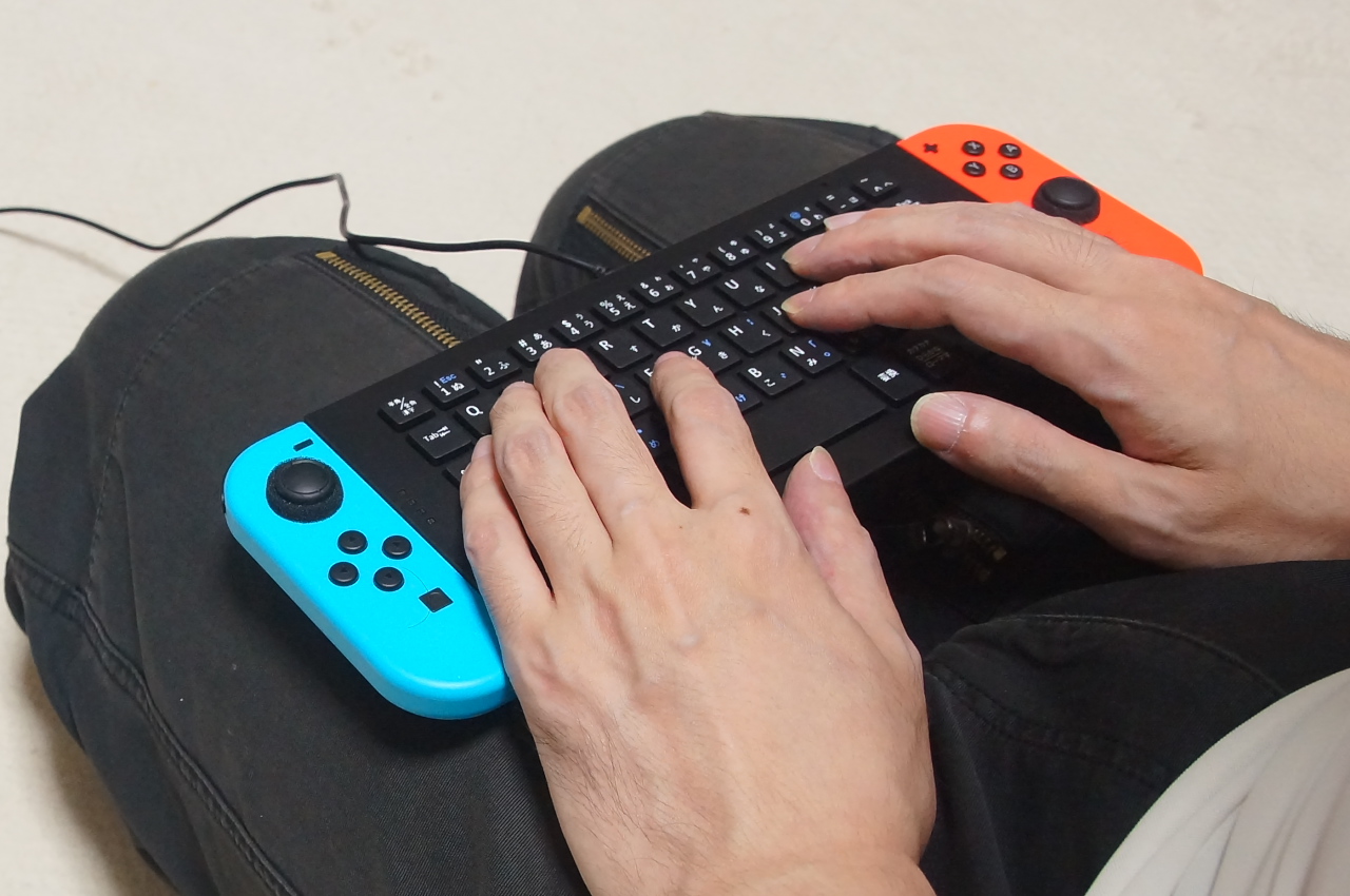 Joy Conをキーボードに装着 操作 タイピングがスムーズにできるnintendo Switch向けキーボードを試してみた 使って試してみました ゲームグッズ研究所 Game Watch