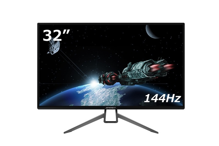 JAPANNEXT 4K 144hz IPS 32インチ ゲーミングモニター JAPANNEXT、応答速度4msの32型ワイド液晶ゲーミングモニターを発売決定