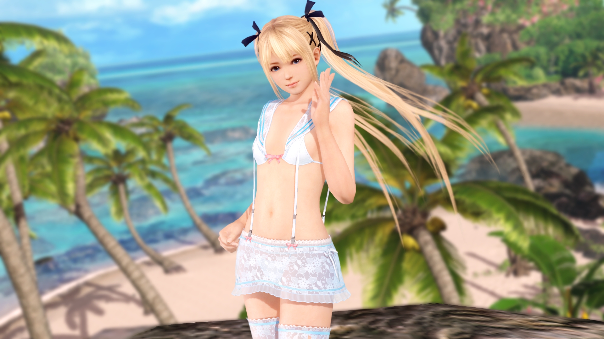 セーラーモチーフで布面積少なめ。「DOAXVV」、「トレンドコーデガチャ