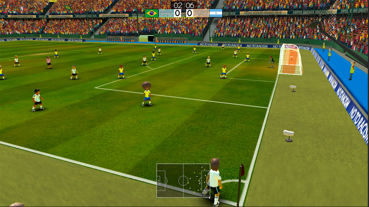 シンプル操作でサッカーを楽しめるswitch Super Arcade Soccer 本日発売 Game Watch