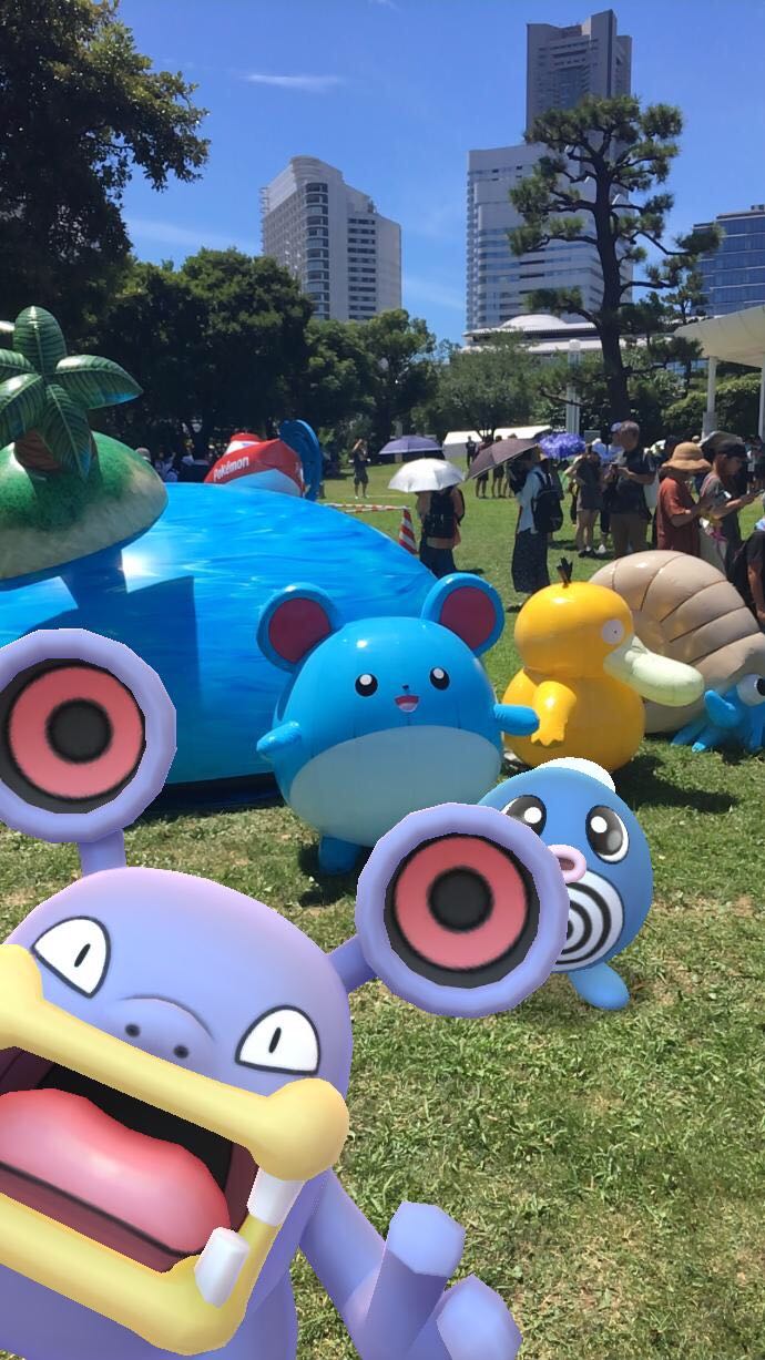 速報版 Pokemon Go Fest In Yokohama ではこんなar写真が撮れる Game Watch