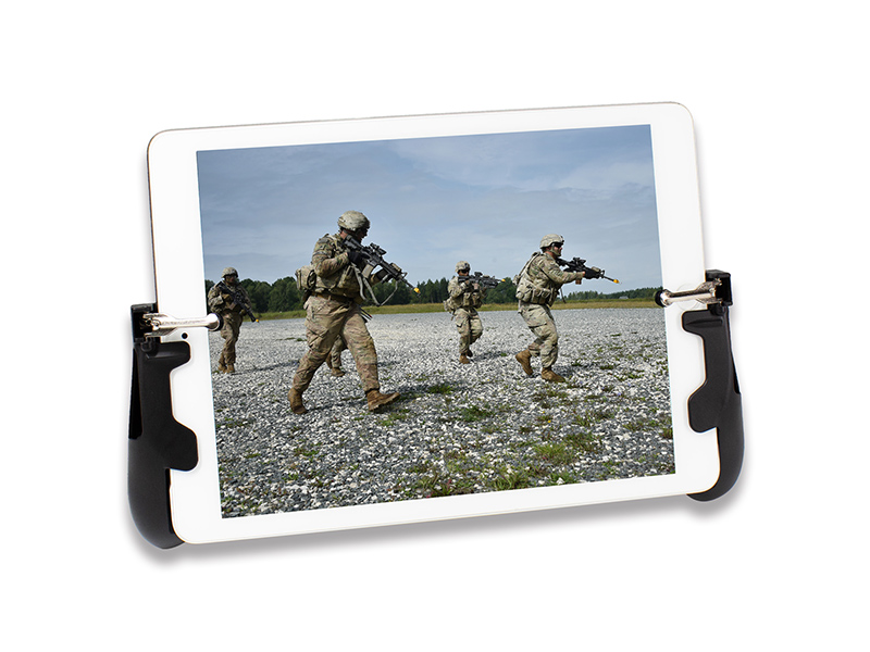 大画面のタブレットを持ちやすくするゲーミンググリップが上海問屋より登場 Game Watch